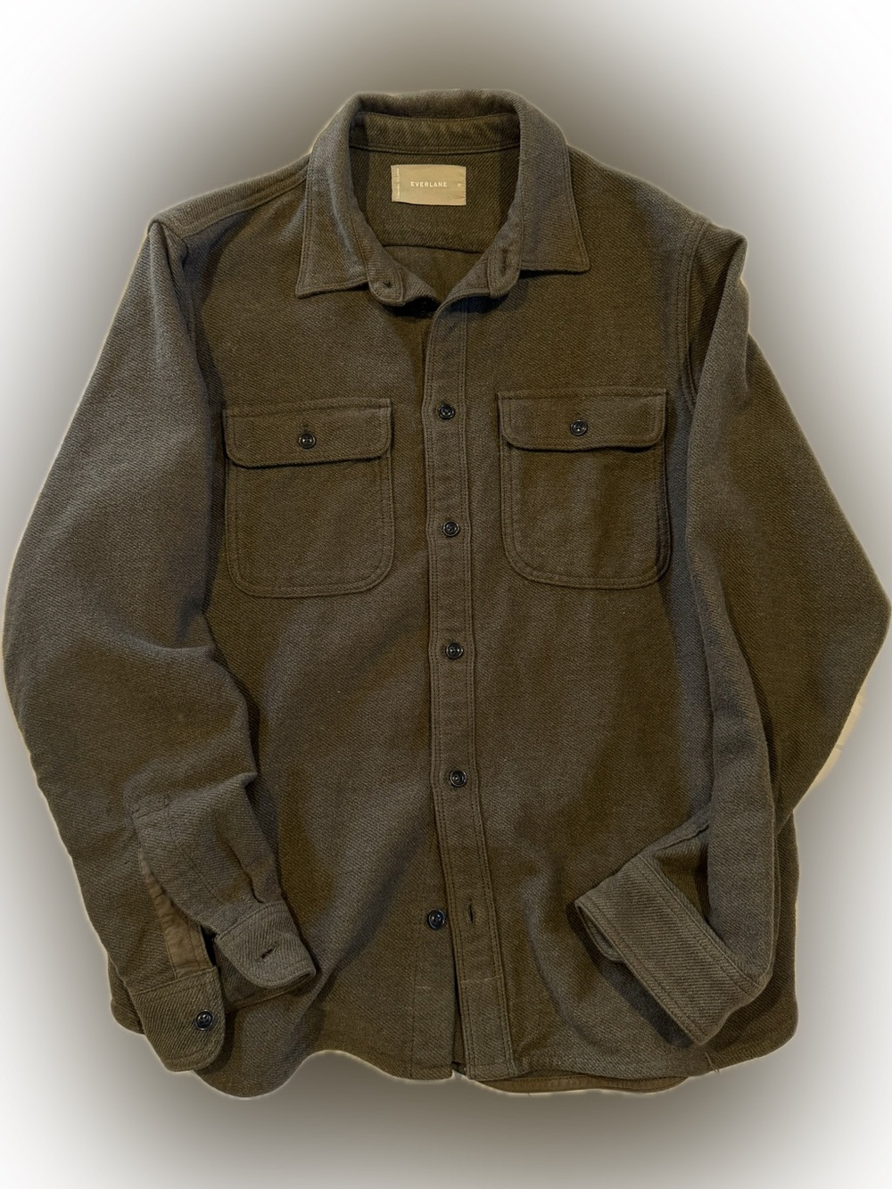 Everlane Men's Olive Utility Shirt Jacket